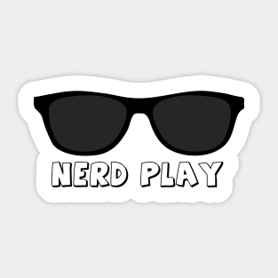 Nerd Play Sunglasses Sticker